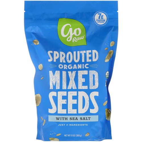 Go Raw, Organic, Sprouted Mixed Seeds with Sea Salt, 13 oz (369 g) فوائد