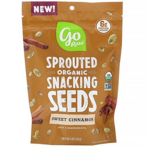 Go Raw, Organic, Sprouted Snacking Seeds, Sweet Cinnamon, 4 oz (113 g) فوائد
