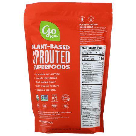 Go Raw, Organic Sprouted Spicy Fiesta Seeds with Sea Salt, 14 oz (397 g):بذ,ر عباد الشمس, Pepitas