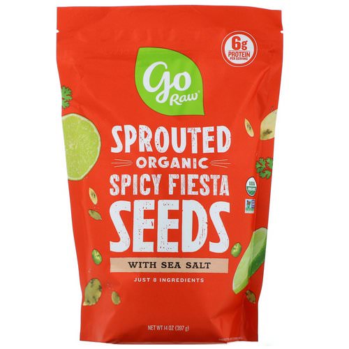 Go Raw, Organic Sprouted Spicy Fiesta Seeds with Sea Salt, 14 oz (397 g) فوائد
