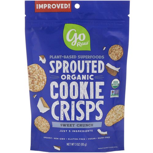 Go Raw, Organic, Sprouted Cookie Crisps, Sweet Crunch, 3 oz (85 g) فوائد