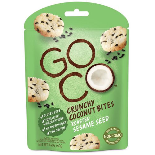 GoCo, Crunchy Coconut Bites, Roasted Sesame Seed, 1.4 oz (40 g) فوائد