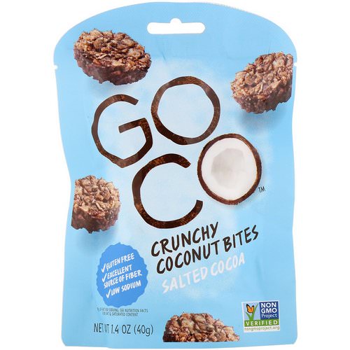 GoCo, Crunchy Coconut Bites, Salted Cocoa, 1.4 oz (40 g) فوائد