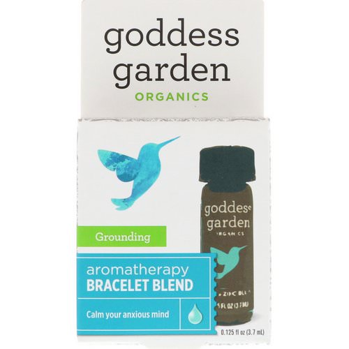 Goddess Garden, Organics, Grounding, Aromatherapy Bracelet Blend, 0.125 fl oz (3.7 ml) فوائد