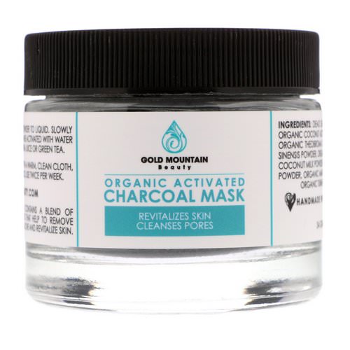 Gold Mountain Beauty, Organic Activated Charcoal Mask, 34 g فوائد