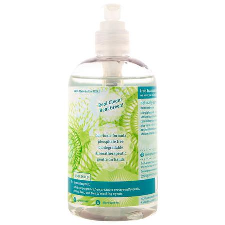 Grab Green, Hand Soap, Fragrance Free, 12 oz (355 ml):صاب,ن اليد, الدش
