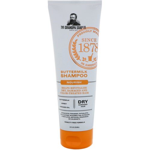Grandpa's, Buttermilk Shampoo, Nourish, 8 fl oz (235 ml) فوائد