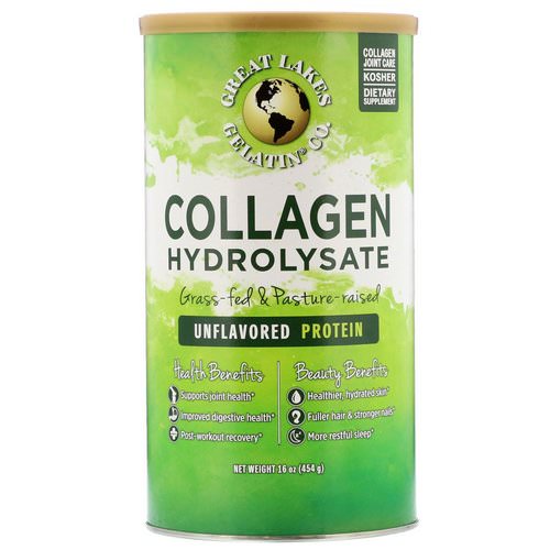 Great Lakes Gelatin Co, Collagen Hydrolysate, Unflavored, 16 oz (454 g) فوائد