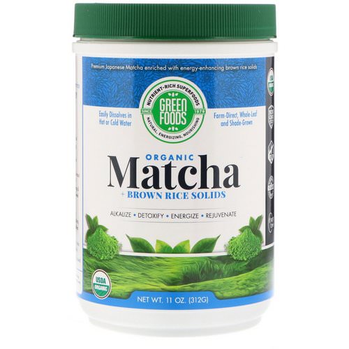 Green Foods, Ceremonial Grade Matcha Green Tea Energy Blend, 11 oz (312 g) فوائد
