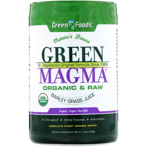 Green Foods, Green Magma, Barley Grass Juice, 10.6 oz (300 g) فوائد