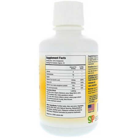 GreenPeach, Immune Boost, Natural Mango Flavor, 16 fl oz (480 ml):أنفلونزا, سعال
