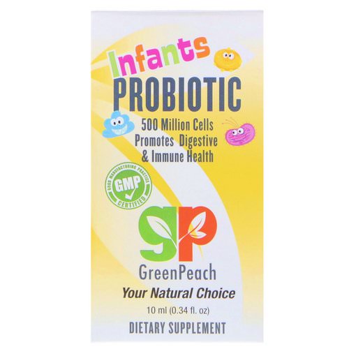 GreenPeach, Infants, Probiotic, 0.34 fl oz (10 ml) فوائد