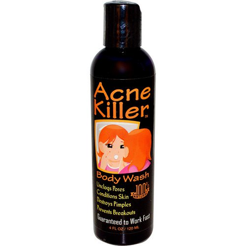 Greensations, Acne Killer, Body Wash, 4 fl oz (120 ml) فوائد