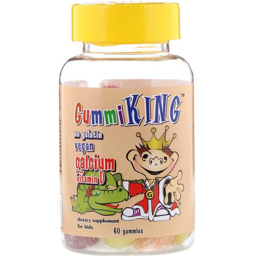 GummiKing, Calcium Plus Vitamin D for Kids, 60 Gummies فوائد