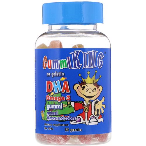 GummiKing, DHA Omega-3 Gummi for Kids, 60 Gummies فوائد