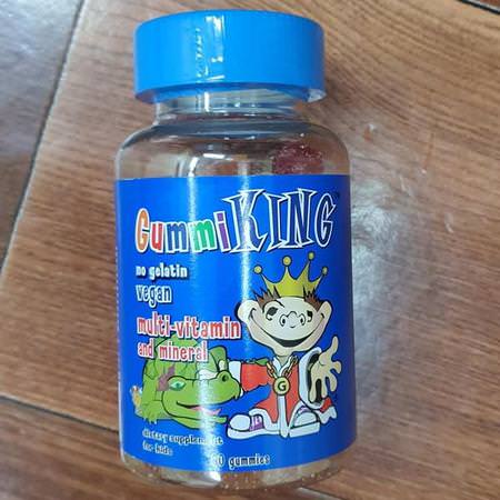 GummiKing, Multi-Vitamin & Mineral, For Kids, 60 Gummies