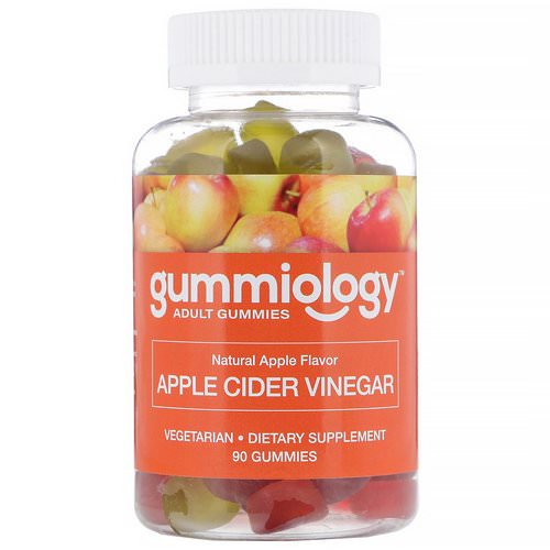 Gummiology, Adult Apple Cider Vinegar Gummies, Natural Apple Flavor, 100 Vegetarian Gummies فوائد