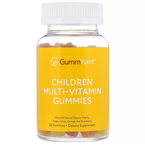 GummYum! Children Multi-Vitamin Gummies, Assorted Natural Flavors, 60 Gummies فوائد