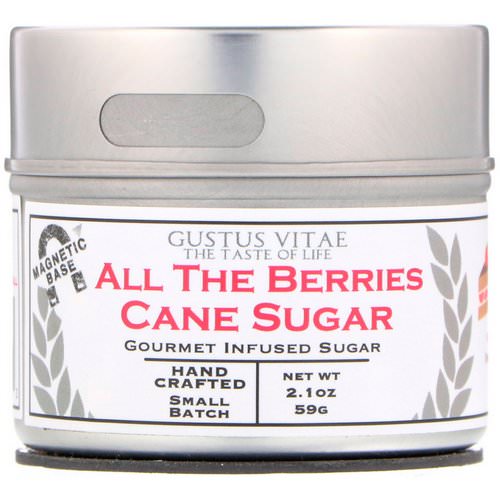 Gustus Vitae, Cane Sugar, All The Berries, 2.1 oz (59 g) فوائد