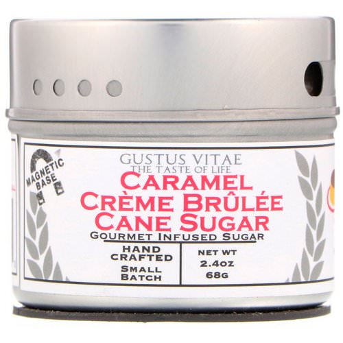 Gustus Vitae, Cane Sugar, Caramel Creme Brulee, 2.4 oz (68 g) فوائد