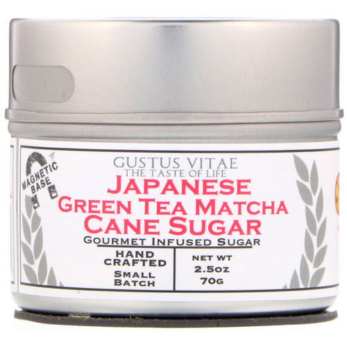 Gustus Vitae, Cane Sugar, Japanese Green Tea Matcha, 2.5 oz (70 g) فوائد