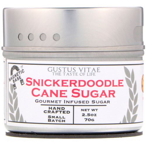 Gustus Vitae, Cane Sugar, Snickerdoodle, 2.5 oz (70 g) فوائد