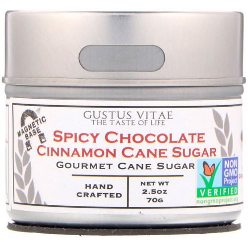 Gustus Vitae, Cane Sugar, Spicy Chocolate Cinnamon, 2.5 oz (70 g) فوائد