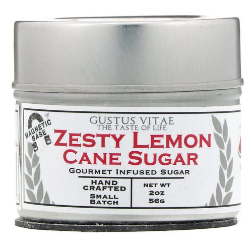 Gustus Vitae, Cane Sugar, Zesty Lemon, 2 oz (56 g) فوائد