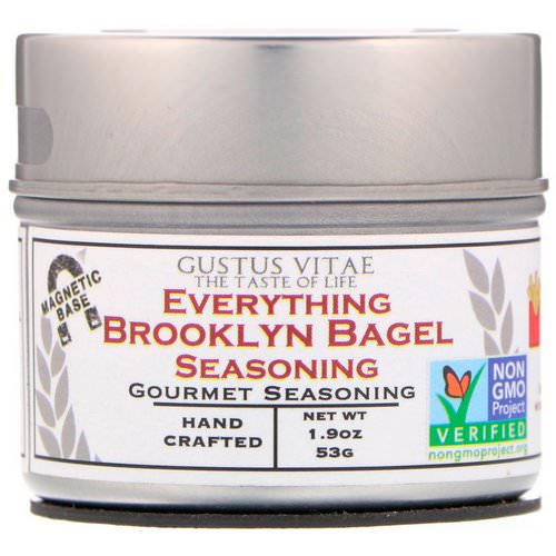 Gustus Vitae, Everything Brooklyn Bagel Seasoning, 1.9 oz (53 g) فوائد