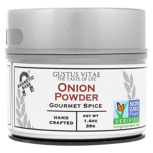 Gustus Vitae, Gourmet Spice, Onion Powder, 1.4 oz فوائد