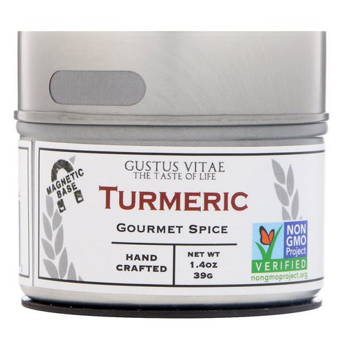 Gustus Vitae, Gourmet Spice, Turmeric, 1.4 oz (39 g) فوائد