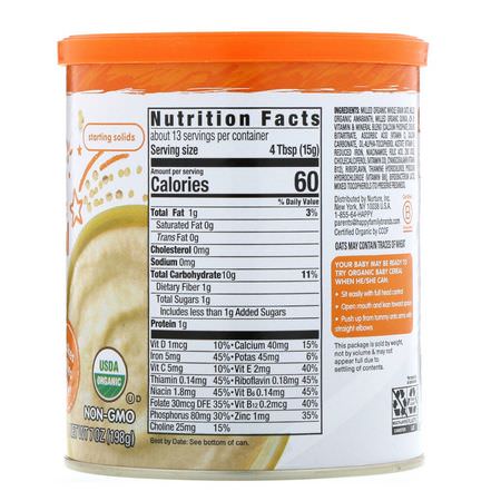 Happy Family Organics, Organic Probiotic Baby Cereal, Multi-Grain, 7 oz (198 g):حب,ب الأطفال الساخنة,تغذية الأطفال