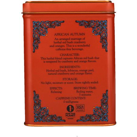 Harney & Sons, HT Tea Blend, African Autumn, 20 Tea Sachets, 1.4 oz (40 g):شاي الأعشاب, شاي Rooibos