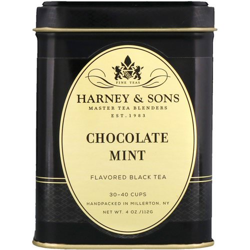 Harney & Sons, Black Tea, Chocolate Mint, 4 oz فوائد