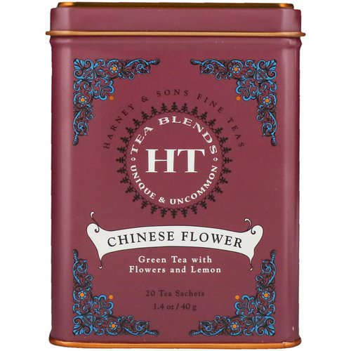 Harney & Sons, HT Tea Blend, Chinese Flower, 20 Tea Sachets, 1.4 oz (40 g) فوائد
