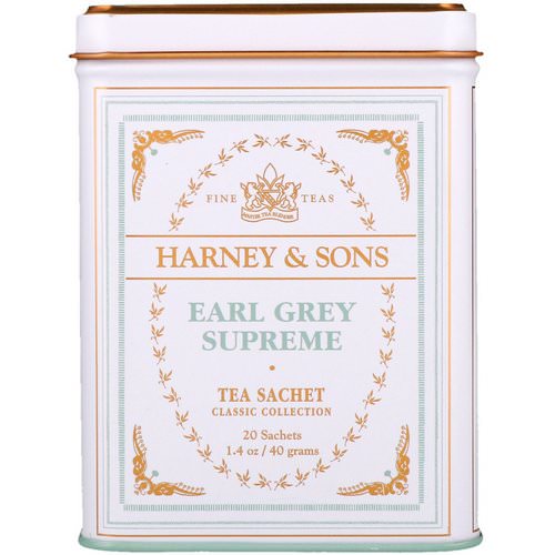 Harney & Sons, Fine Teas, Earl Grey Supreme, 20 Sachets, 1.4 oz (40 g) فوائد