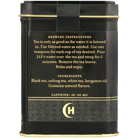 Harney & Sons, Black Tea, Earl Grey Supreme with Silver Tips, 4 oz:شاي أس,د, شاي إيرل غراي