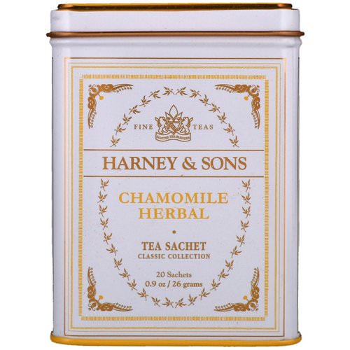 Harney & Sons, Fine Teas, Chamomile Herbal, 20 Sachets, 0.9 oz (26 g) فوائد