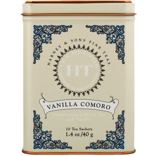 Harney & Sons, HT Tea Blend, Vanilla Comoro Tea, 20 Tea Sachets, 1.4 oz (40 g) فوائد