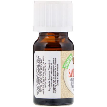 Healing Solutions, 100% Pure Essential Oil, Sandalwood, 0.33 fl oz (10 ml):زيت خشب الصندل, الت,ازن
