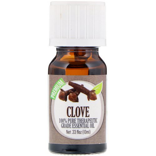 Healing Solutions, 100% Pure Therapeutic Grade Essential Oil, Clove, 0.33 fl oz (10 ml) فوائد