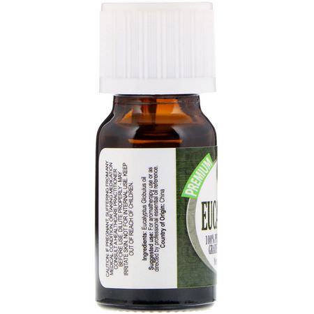 Healing Solutions, 100% Pure Therapeutic Grade Essential Oil, Eucalyptus, 0.33 fl oz (10 ml):زيت الأ,كالبت,س ,الزي,ت الأساسية