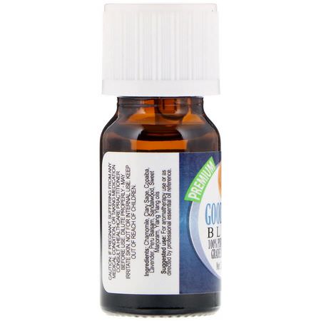 Healing Solutions, 100% Pure Therapeutic Grade Essential Oil, Good Night Blend, 0.33 fl oz (10 ml):الخلط, الزي,ت العطرية
