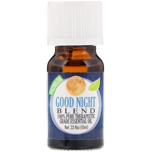Healing Solutions, 100% Pure Therapeutic Grade Essential Oil, Good Night Blend, 0.33 fl oz (10 ml) فوائد