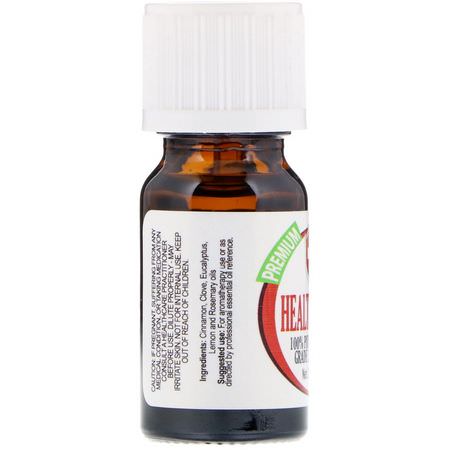 Healing Solutions, 100% Pure Therapeutic Grade Essential Oil, Health Shield, 0.33 fl oz (10ml):الإسعافات الأ,لية, خزانة الأد,ية