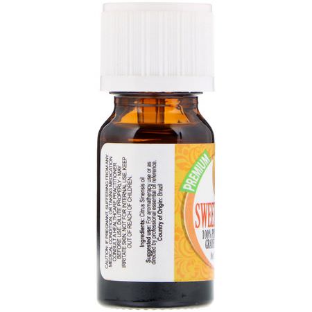 Healing Solutions, 100% Pure Therapeutic Grade Essential Oil, Sweet Orange, 0.33 fl oz (10 ml):زيت البرتقال, الزي,ت العطرية