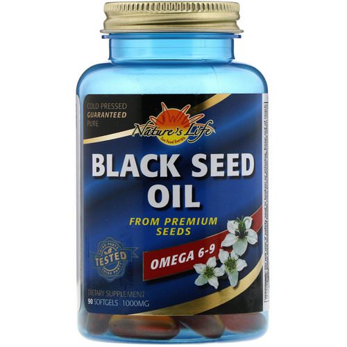 Nature's Life, Black Seed Oil, 1000 mg, 90 Softgels فوائد