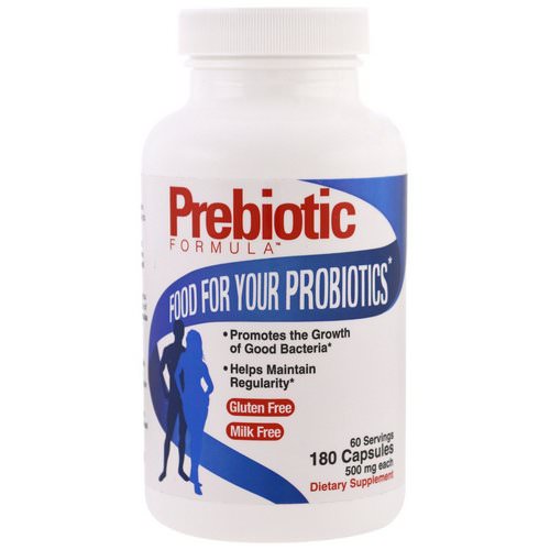 Health Plus, Prebiotic Formula, 500 mg, 180 Capsules فوائد