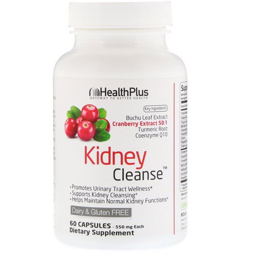 Health Plus, Kidney Cleanse, 550 mg, 60 Capsules فوائد