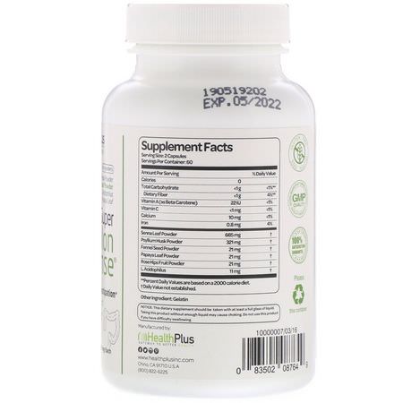 Health Plus, Super Colon Cleanse, 530 mg, 120 Capsules:Colon تطهير الجسم, المكملات